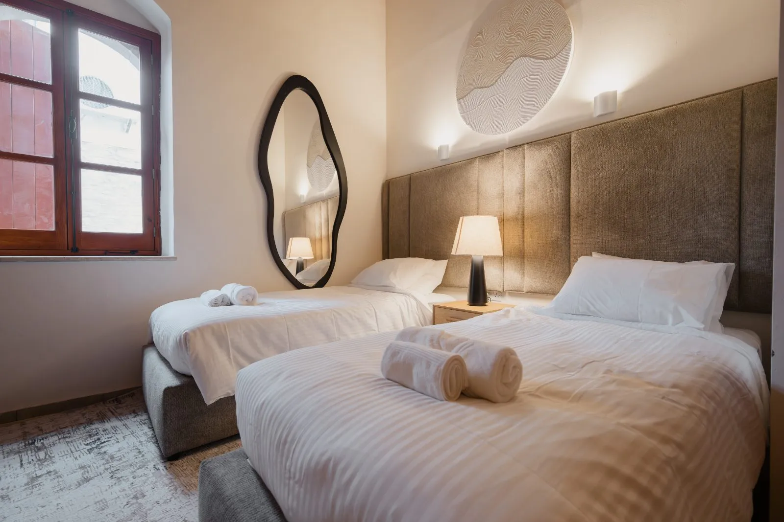 A twin bedroom