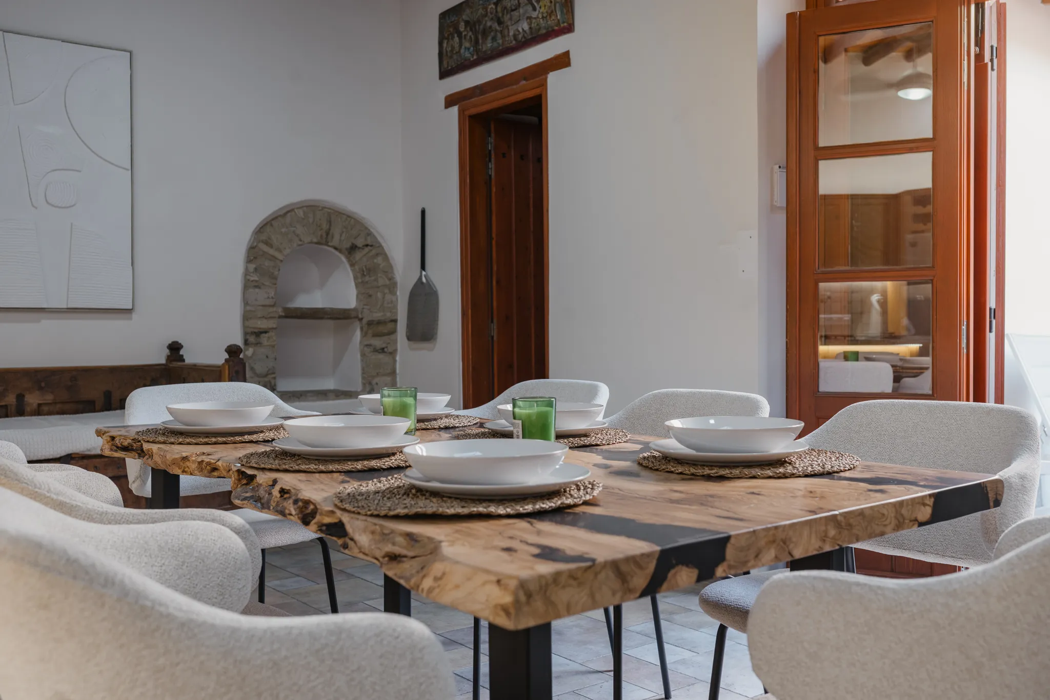 The dining room