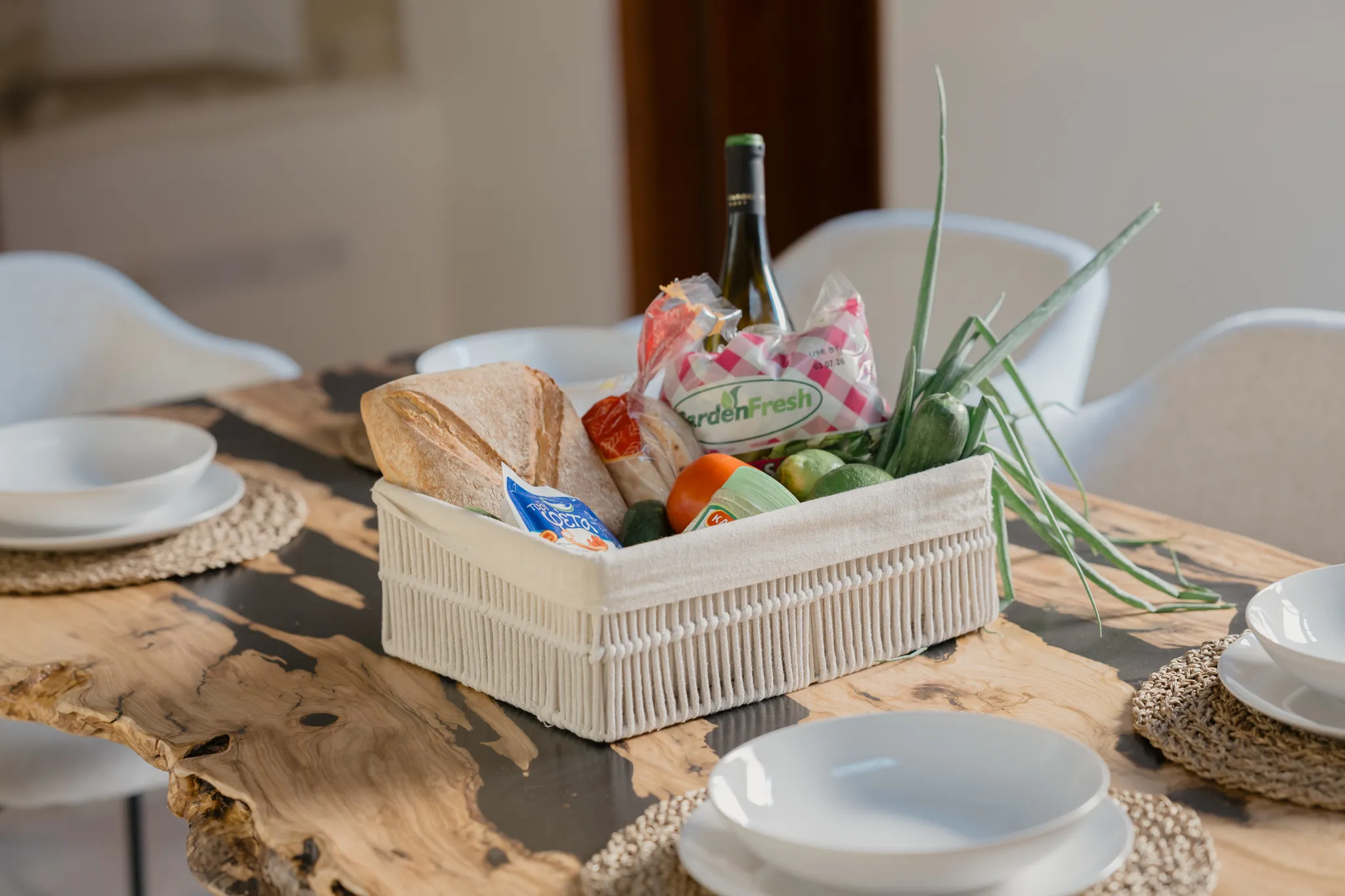 The welcome basket